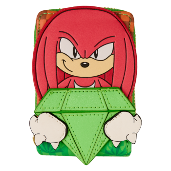 Sonic The Hedgehog Limited Edition Knuckles Emerald Glitter Accordion Wallet