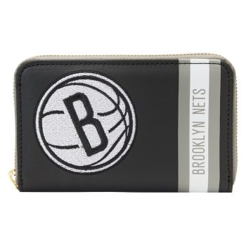 NBA Brooklyn Nets Patch Icons Zip Around Wallet