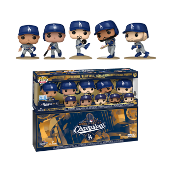 Pop! Los Angeles Dodgers 2025 MLB World Series Champions 5-Pack