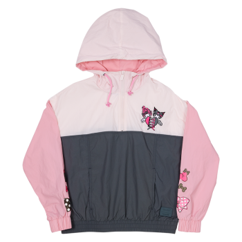Sanrio My Melody & Kuromi Half-Zip Unisex Windbreaker Jacket