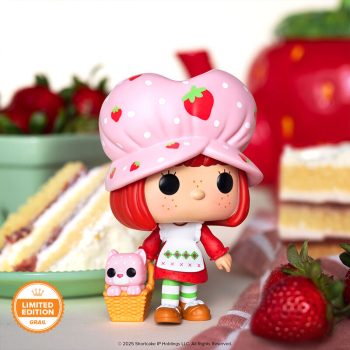 Pop! Strawberry Shortcake with Custard with Pop! Protector