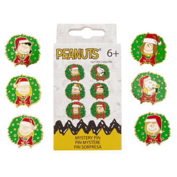 Peanuts Snoopy & Gang Holiday Wreath Mystery Box Pin